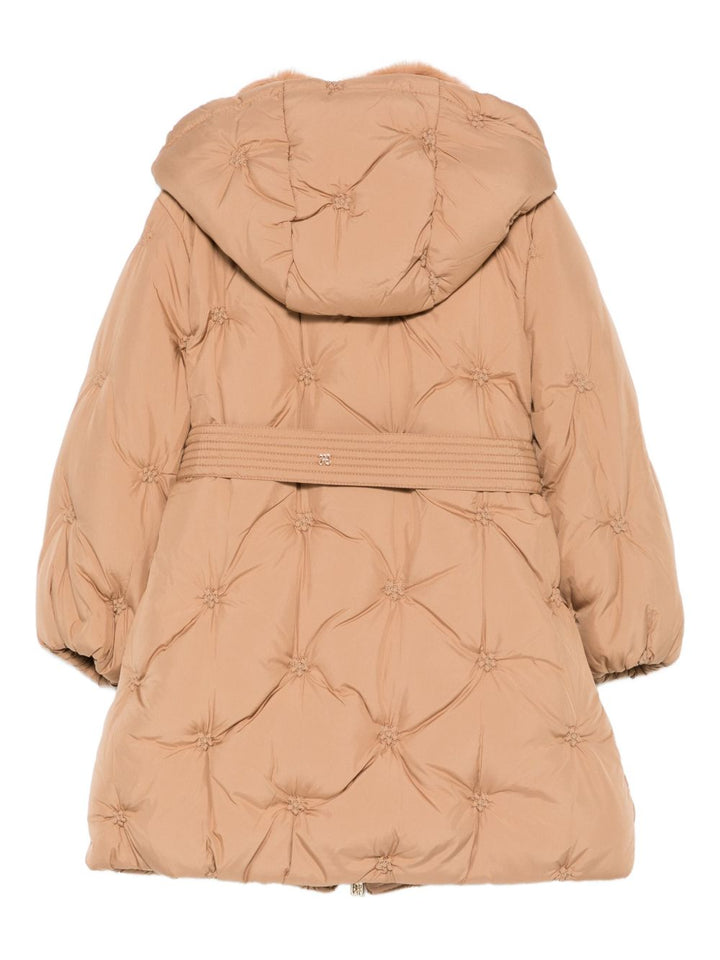 Giubbotto beige cammello per bambina 5848 094 Abel & Lula 
