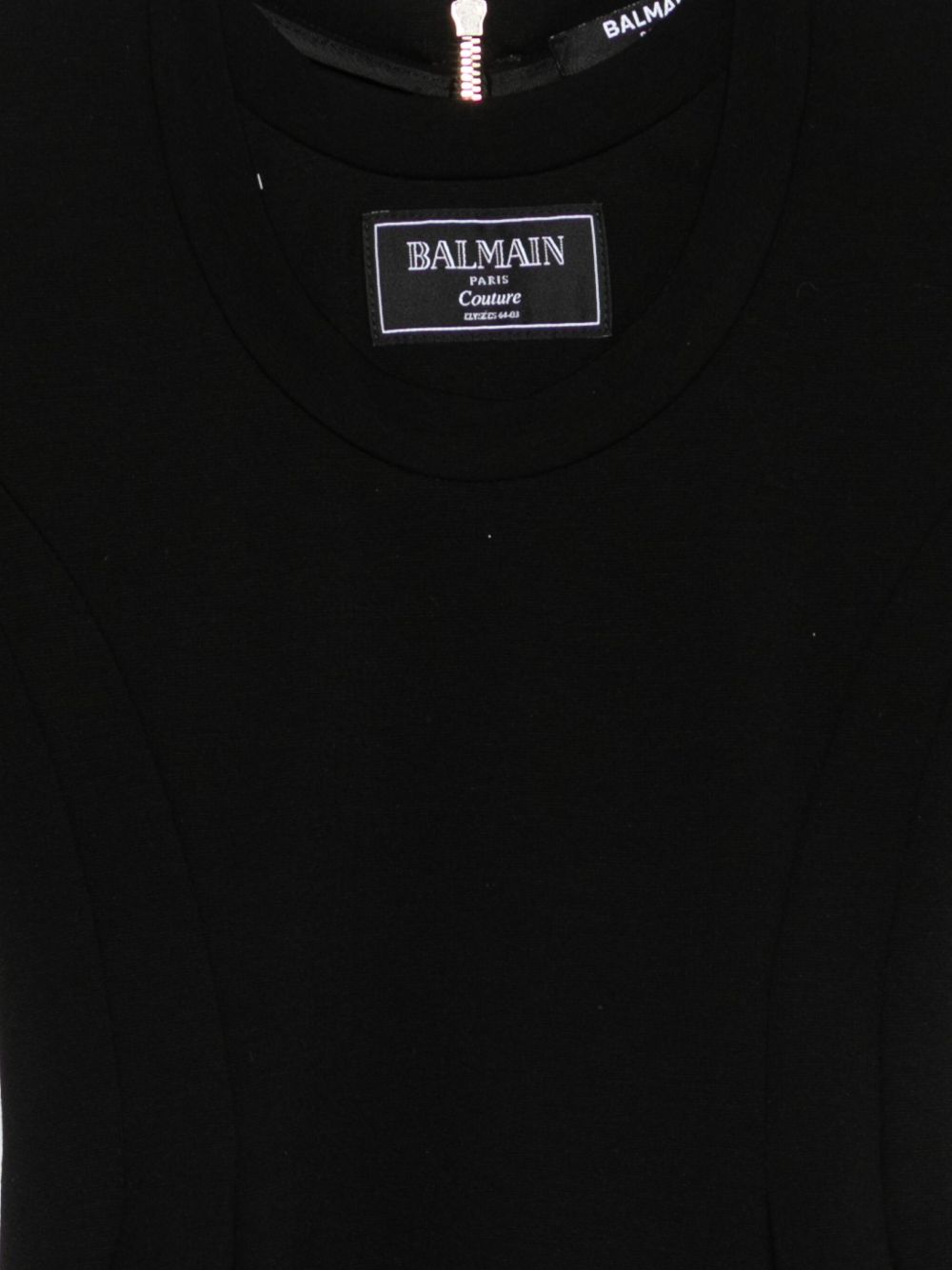 Abito nero per bambina BX1C01J0371 930 Balmain Kids 