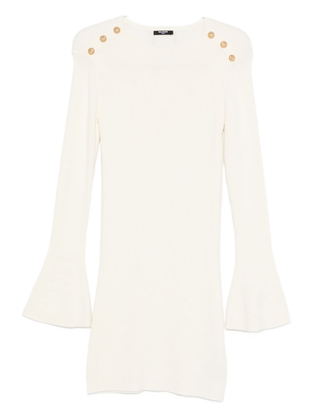 Abito bianco per bambina BX1D30Z3297 102OR Balmain Kids 