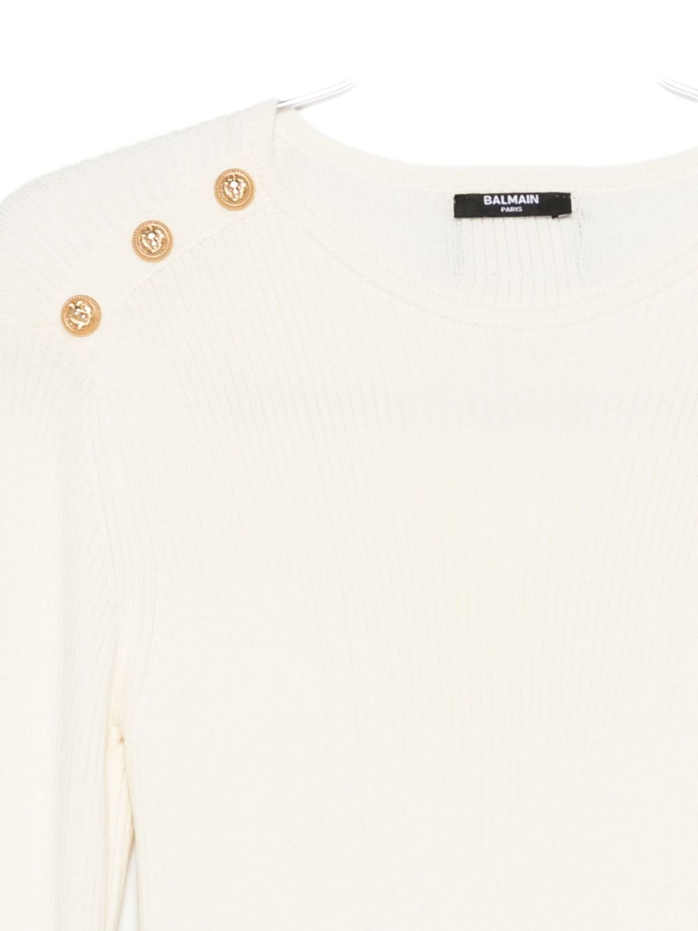 Abito bianco per bambina BX1D30Z3297 102OR Balmain Kids 
