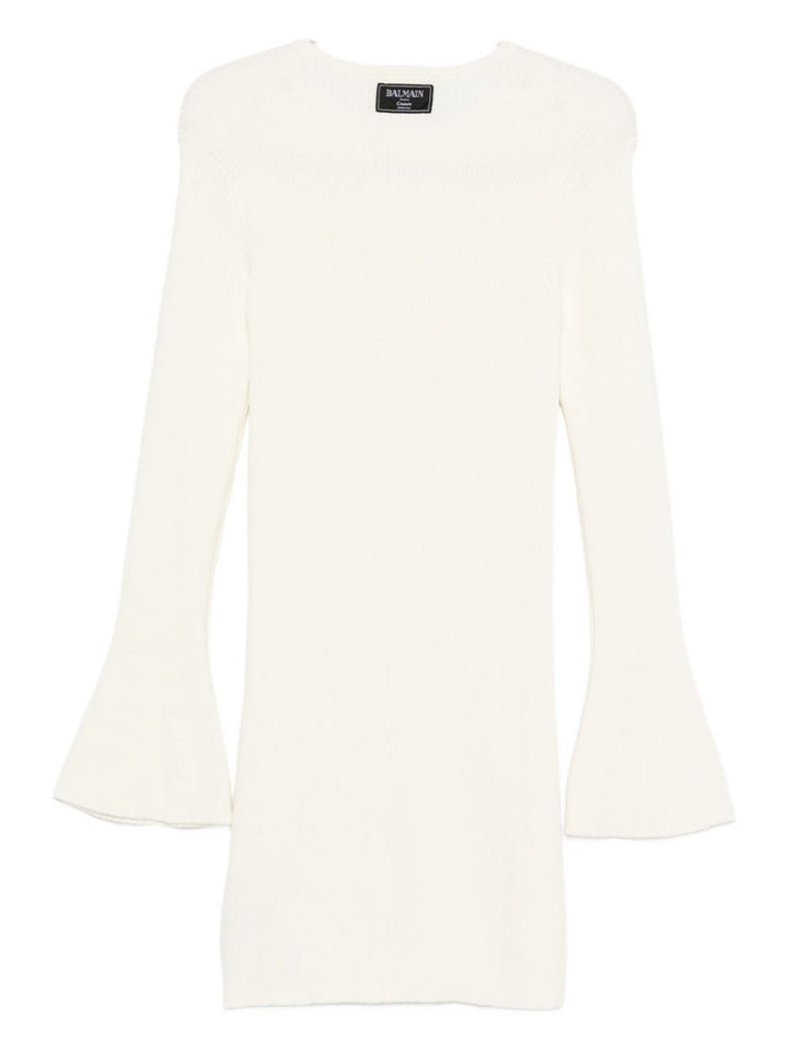 Abito bianco per bambina BX1D30Z3297 102OR Balmain Kids 