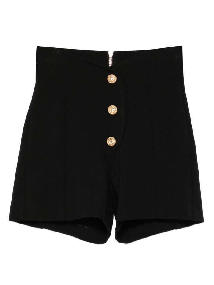 Bermuda nera per bambina BX6B09J0371 930OR Balmain Kids 