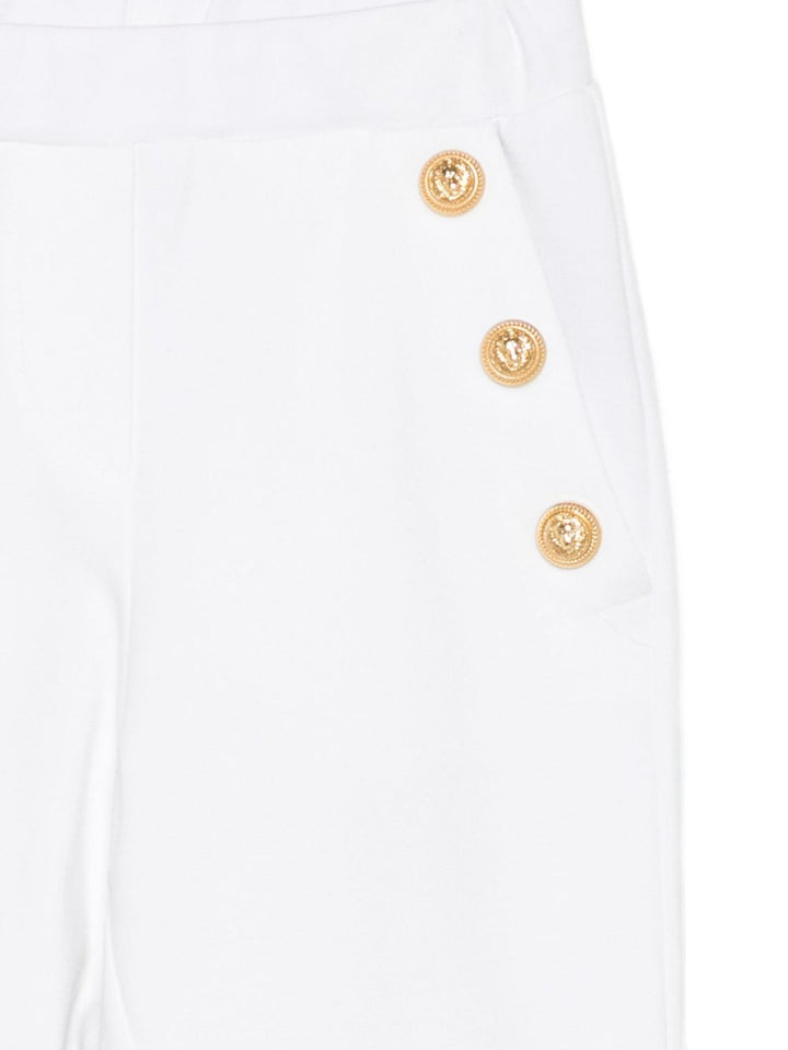Pantalone bianco per bambina BX6C11J0371 100OR Balmain Kids 