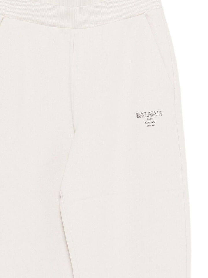 Pantalone beige per bambino BX6P40Z3183 107NE Balmain Kids 