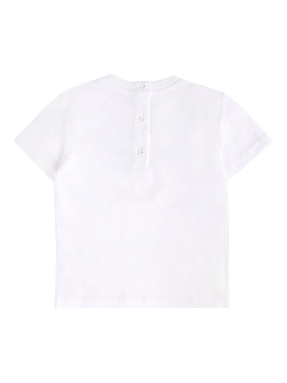 T-shirt bianca per neonato BX8501Z3186 100NE Balmain Kids 