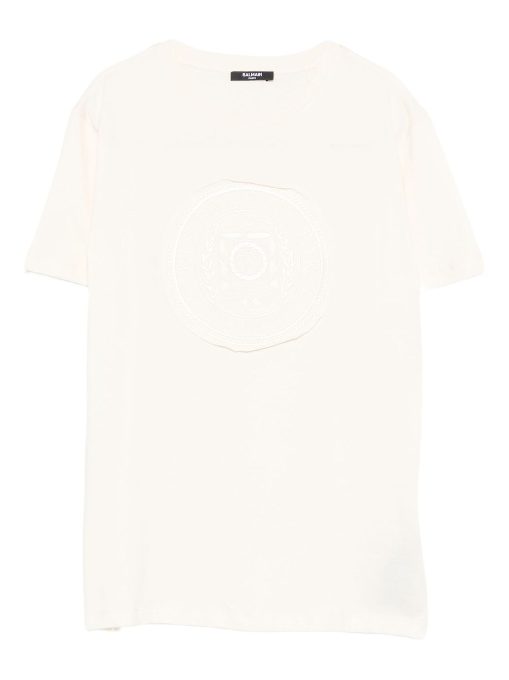 T-shirt bianca per bambino BX8Q61Z3186 109AV Balmain Kids 