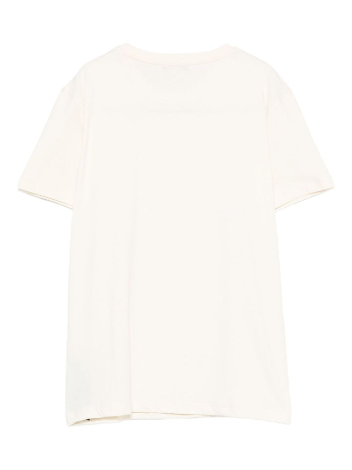T-shirt bianca per bambino BX8Q61Z3186 109AV Balmain Kids 