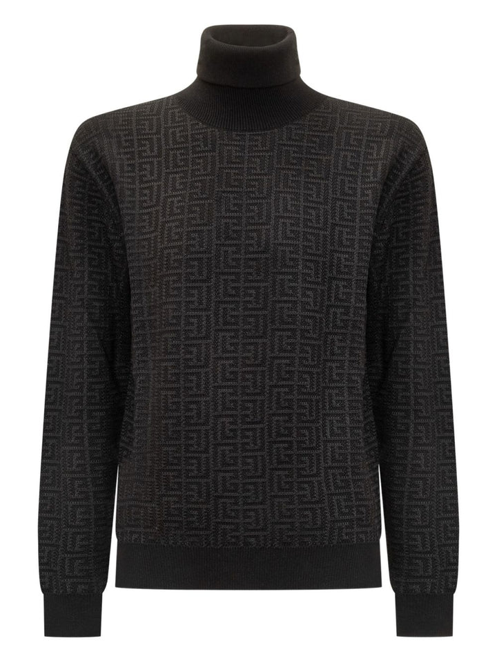 Dolcevita nero per bambino BX9Q00X0121 930 Balmain Kids 
