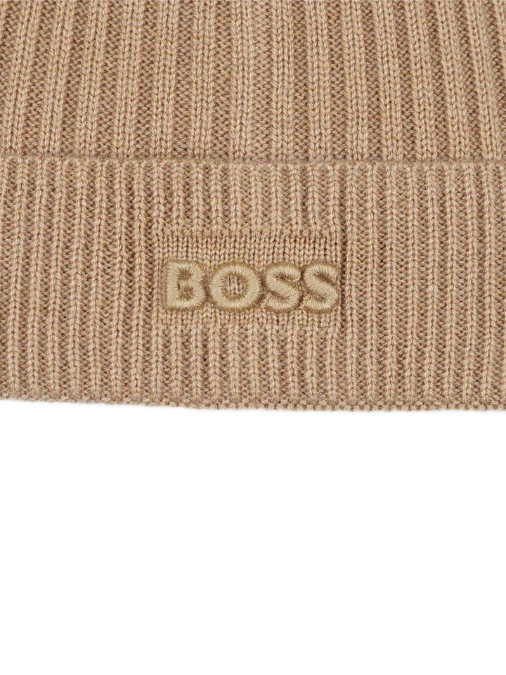 Cappello marrone chiaro per bambino J52650 269 Boss Kids 