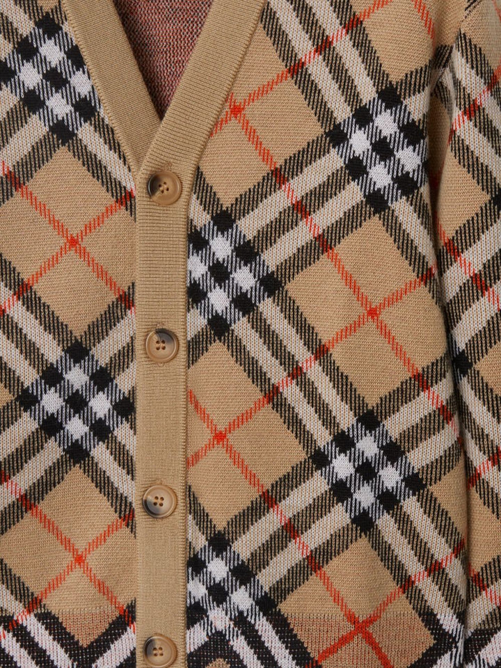 Cardigan beige per bambina 8104300 B9368 Burberry Kids 