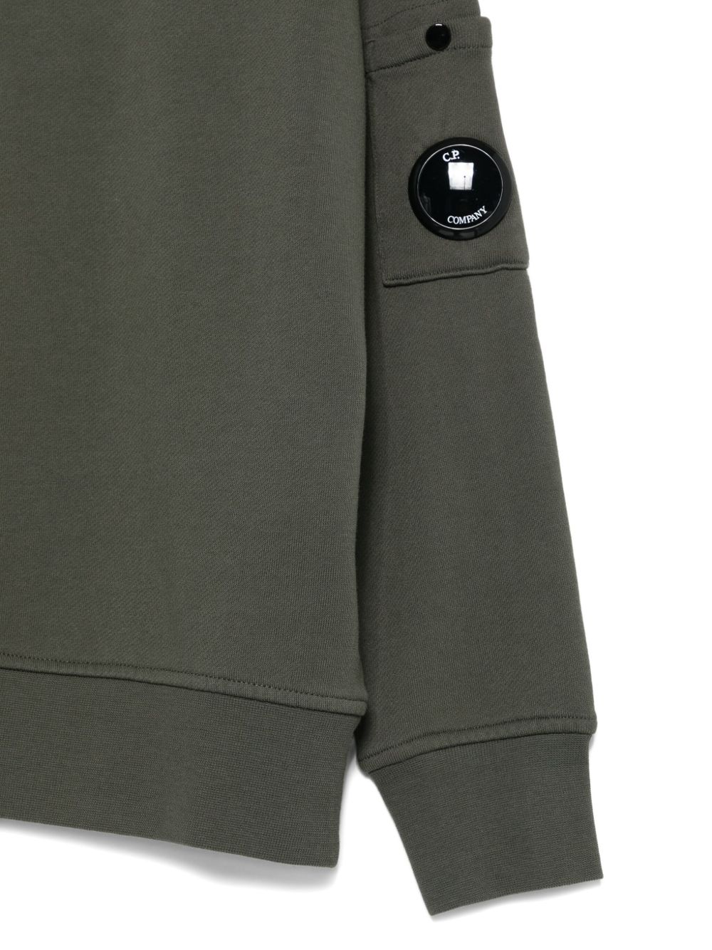 Felpa verde per bambino CMF00XLCA76 31233 C.P Company Kids 