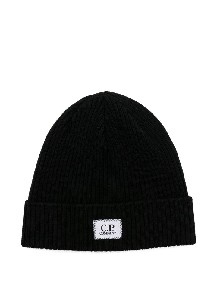 Cappello nero per bambino CNX009LHE71 60100 C.P Company Kids 
