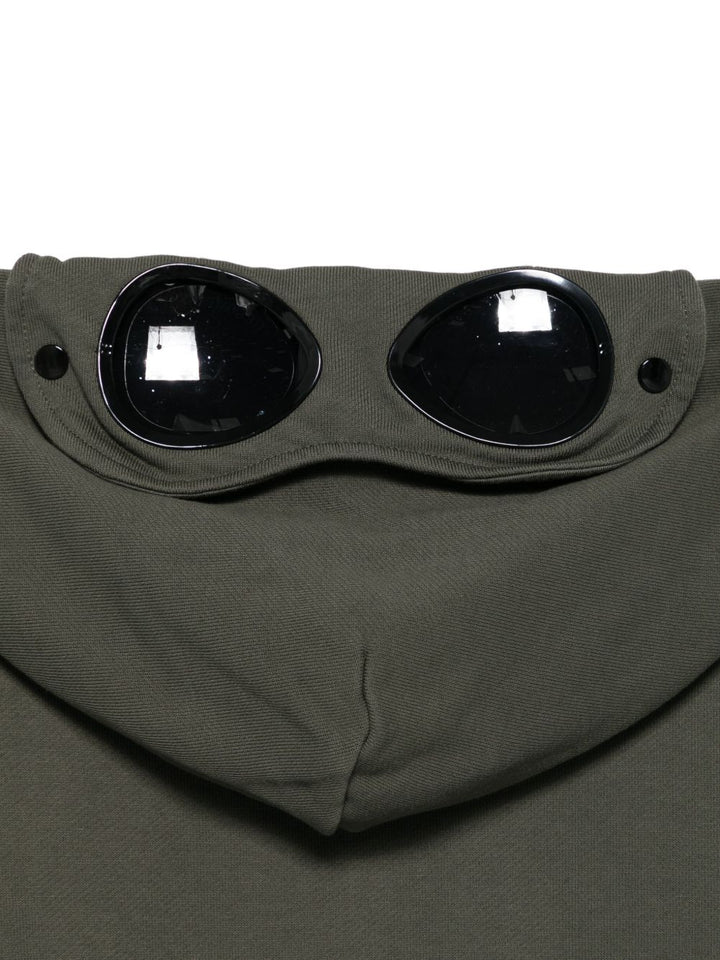Felpa verde foglia per bambino CUF01BLCA76 31233 C.P Company Kids 