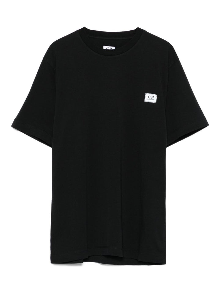 T-shirt nero per bambino CUM00SLAA17 60100 C.P Company Kids 