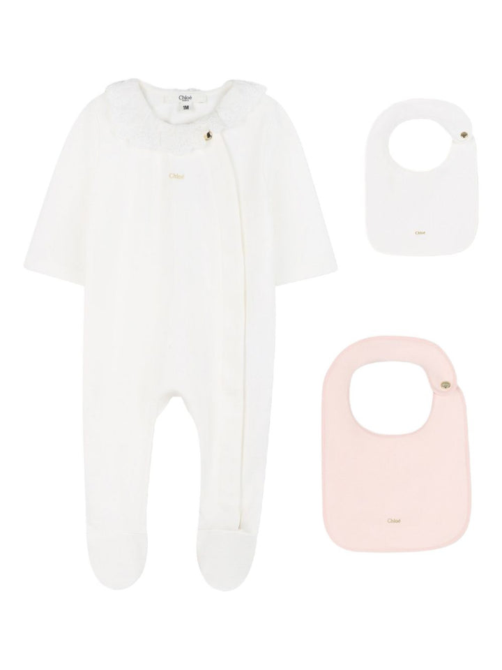 Pigiama bianco per neonata C20773 117 Chloe 