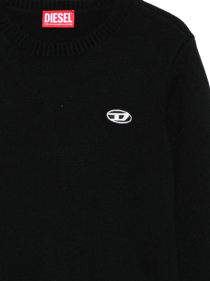 Maglione nero per bambino J02430KYAYX K900 Diesel Kids 