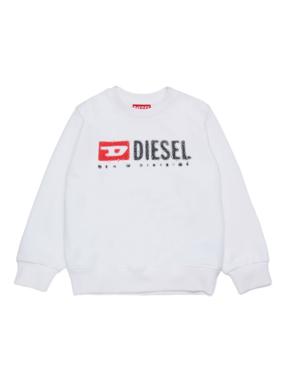 Felpa bianca per bambino J02483KYAZ3 K100 Diesel Kids 