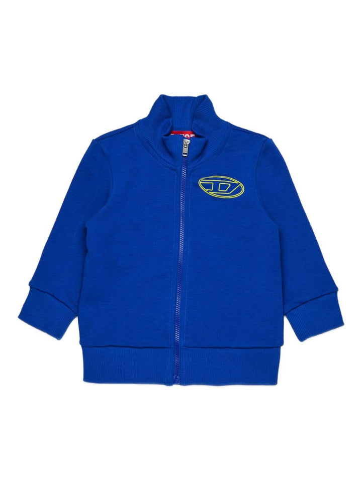 Felpa blu reale per neonato K00697KYAVF K89G Diesel Kids 