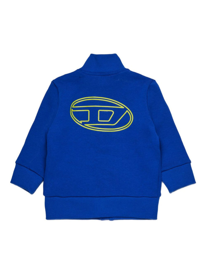 Felpa blu reale per neonato K00697KYAVF K89G Diesel Kids 