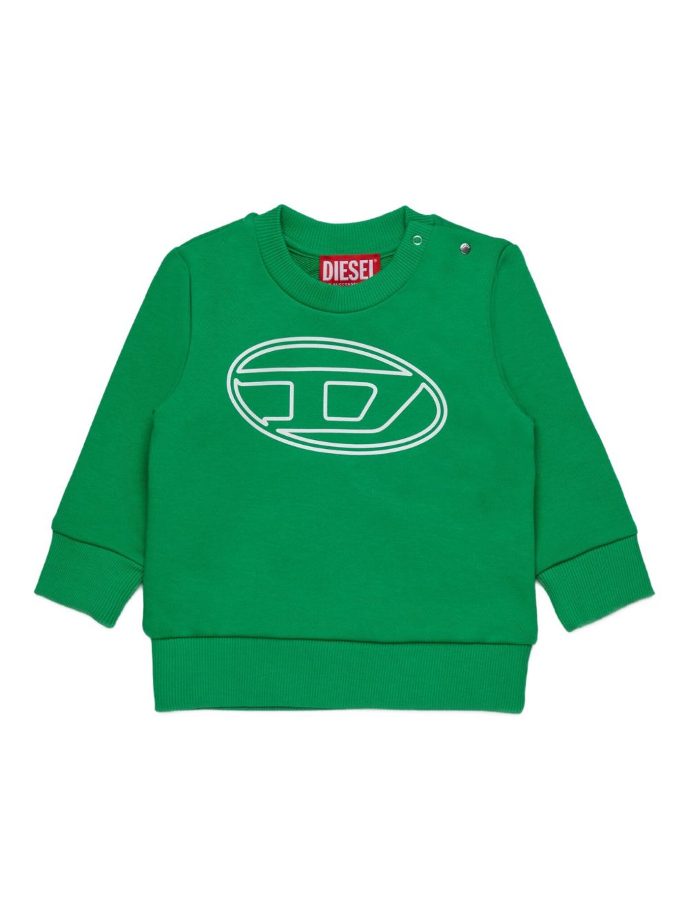 Felpa verde brillante per neonato K00702KYAVF K560 Diesel Kids 
