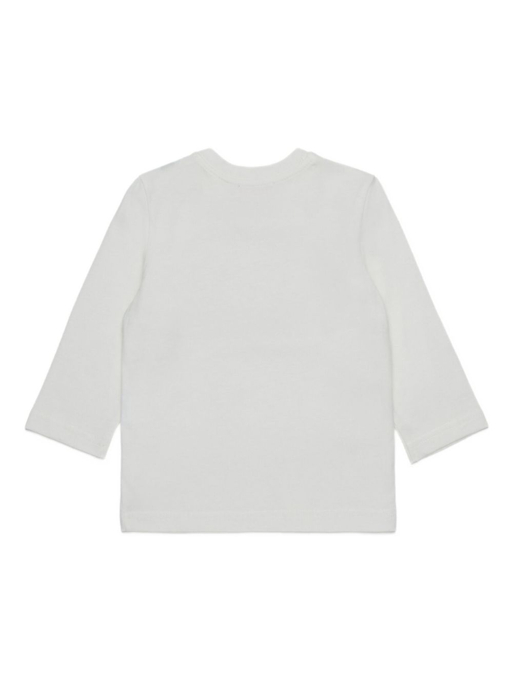 T-shirt bianca per neonato K0071200YI9 K1412 Diesel Kids 