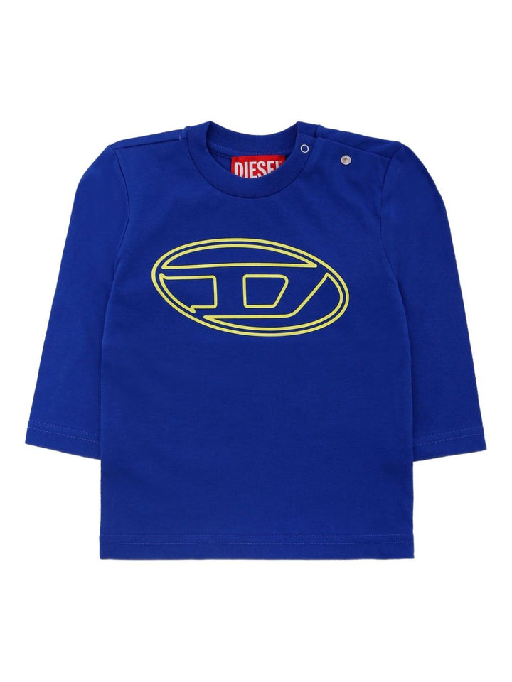 T-shirt blu elettrico per neonato K0071200YI9 K89G Diesel Kids 
