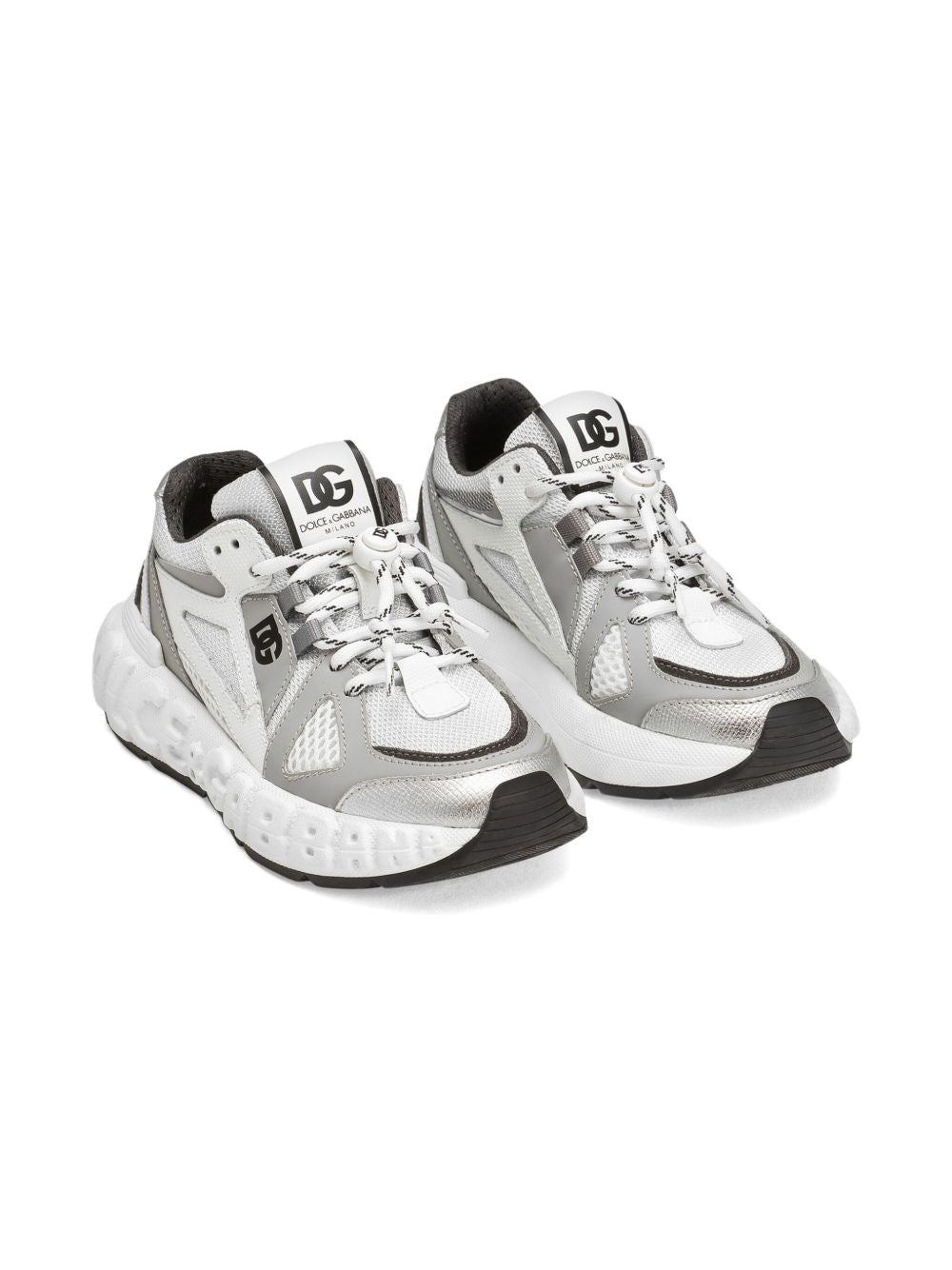 Sneakers grigio chiaro per bambino DA5290AW521 8B849 Dolce & Gabbana Kids 