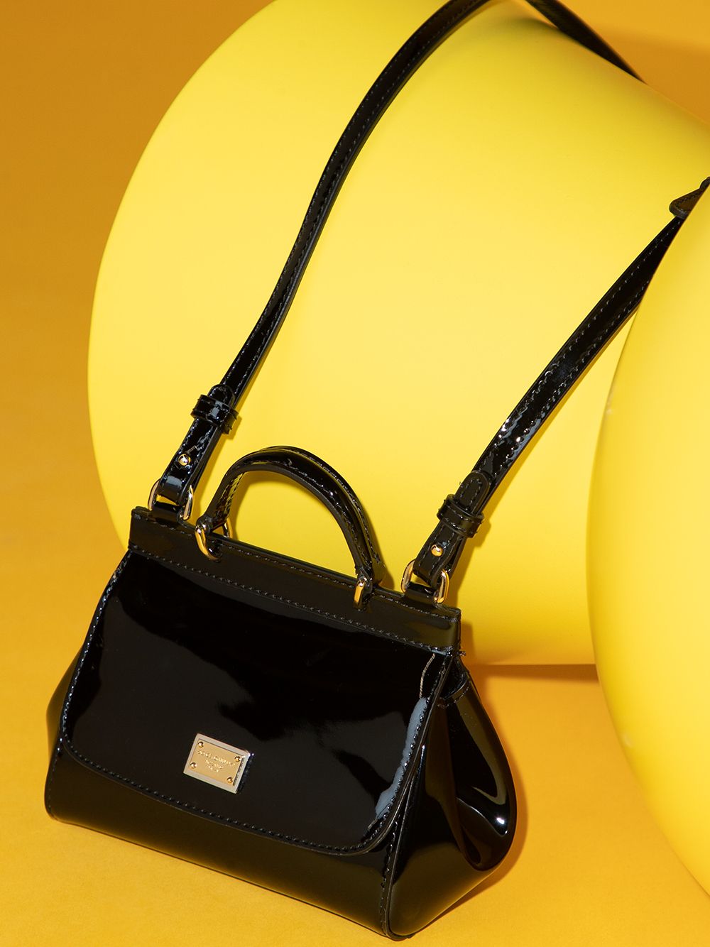 Borsa nera per bambina EB0003A1067 80999 Dolce & Gabbana Kids 