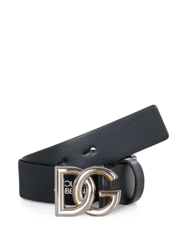 Cintura nera per bambina EC0083AF841 80999 Dolce & Gabbana Kids 