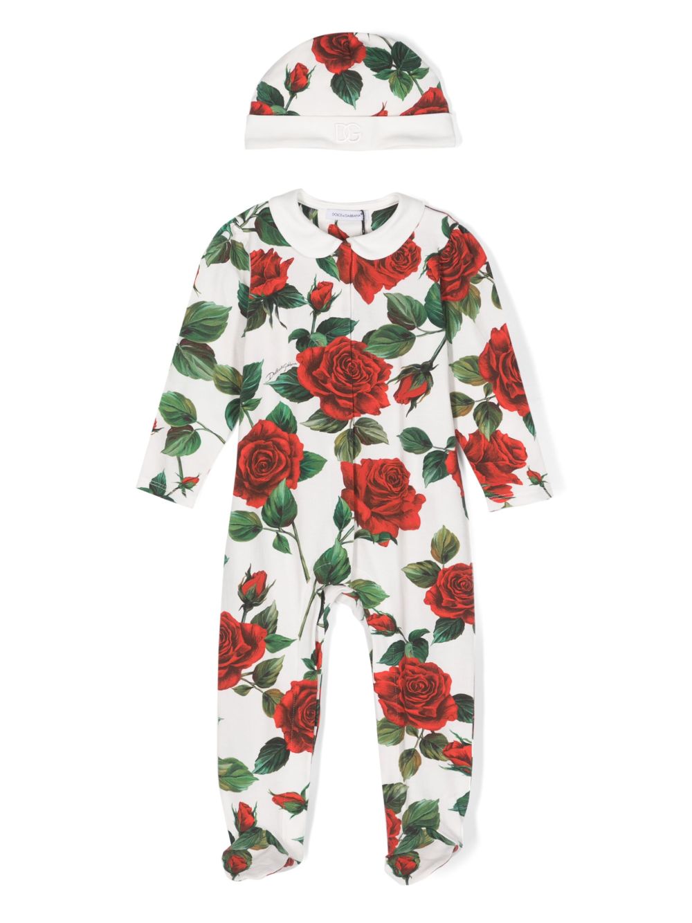 Tutina bianca per neonata L2JO1TG7KO8 HA4VQ Dolce & Gabbana Kids 