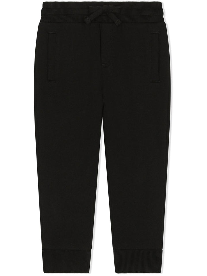Pantalone nero per bambino L4JPT0G7I2P N0000 Dolce & Gabbana Kids 