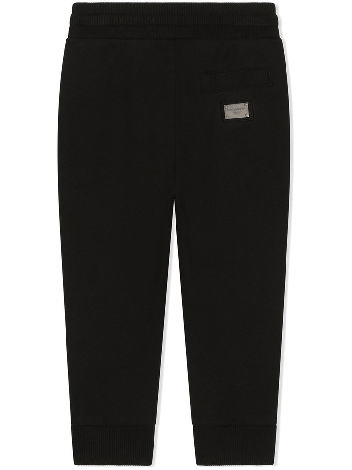 Pantalone nero per bambino L4JPT0G7I2P N0000 Dolce & Gabbana Kids 