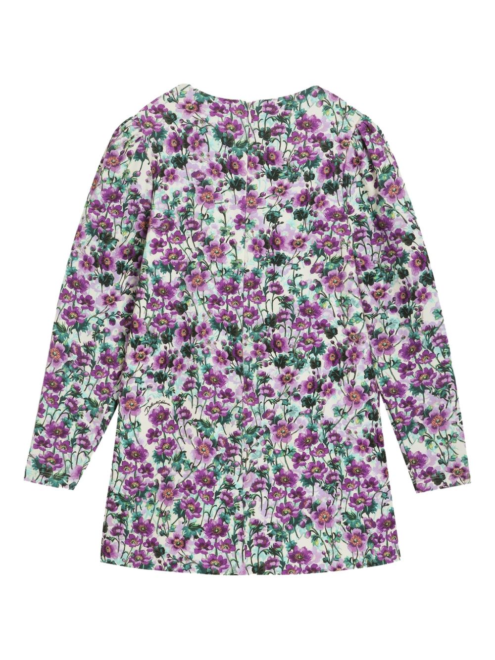 Abito floreale viola per bambina L5JDALFSG81 HA5RG Dolce & Gabbana Kids 