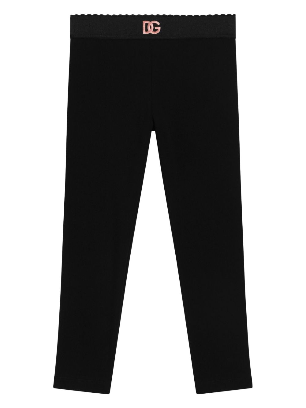 Pantalone nero per bambina L5JPB8G7N9L N0000 Dolce & Gabbana Kids 