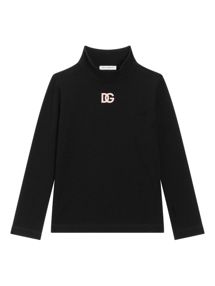 Dolcevita nero per bambina L5JTLEG7N9L N0000 Dolce & Gabbana Kids 