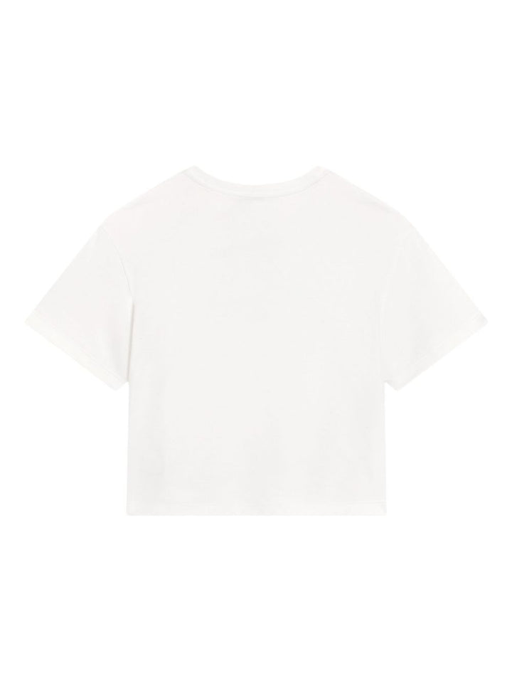 T-shirt bianco per bambina L5JTNLG7PHN W0111 Dolce & Gabbana Kids 