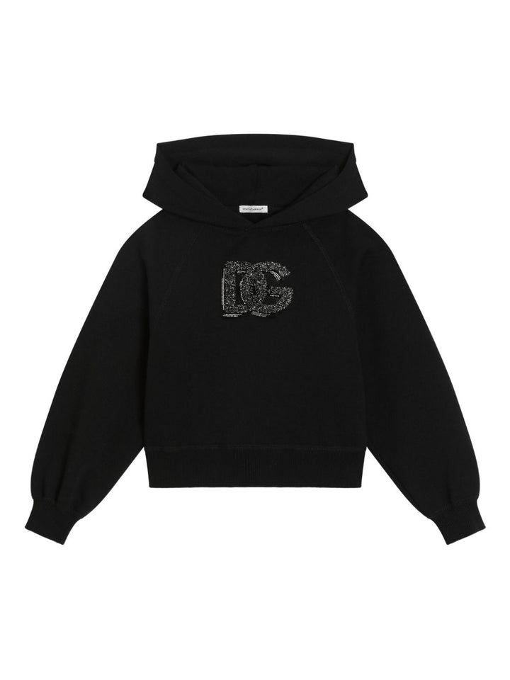 Felpa nera per bambino L5JWCBG7PHM N0000 Dolce & Gabbana Kids 