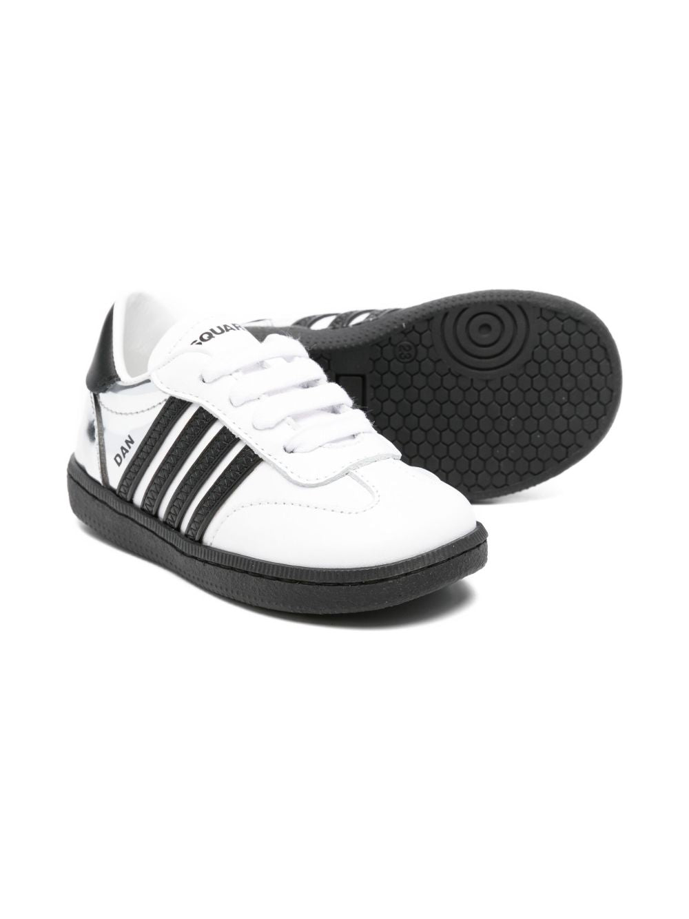 Sneakers bianche/nere per bambino 81387 01 Dsquared2 Kids 