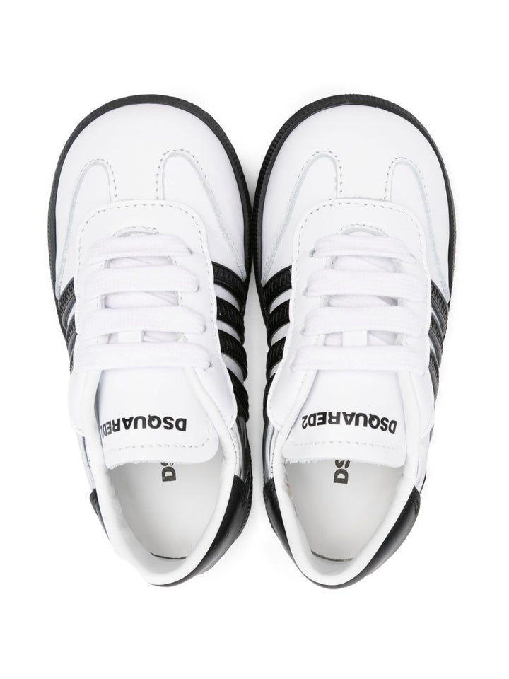 Sneakers bianche/nere per bambino 81387 01 Dsquared2 Kids 