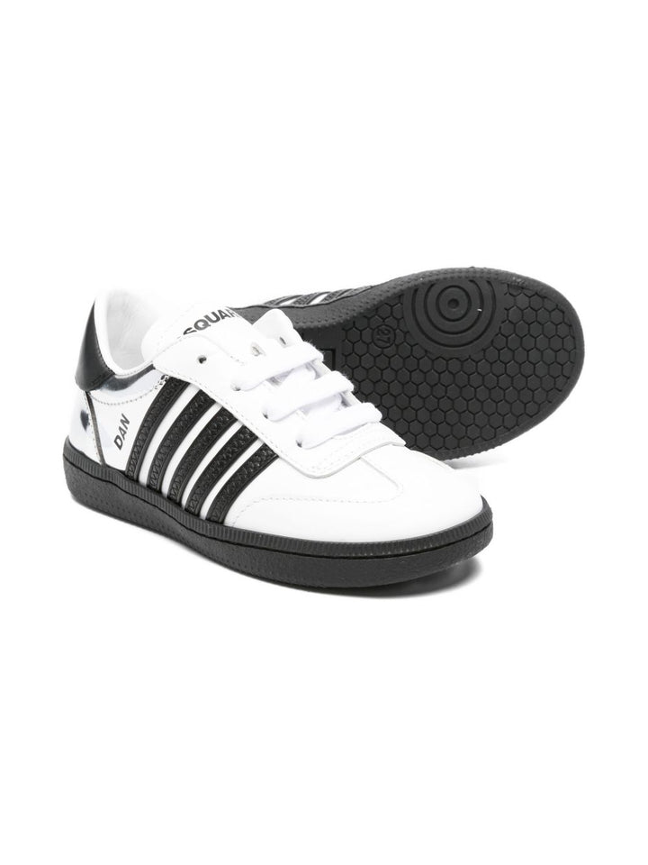 Sneakers bianche/nere per bambino 81472 01 Dsquared2 Kids 