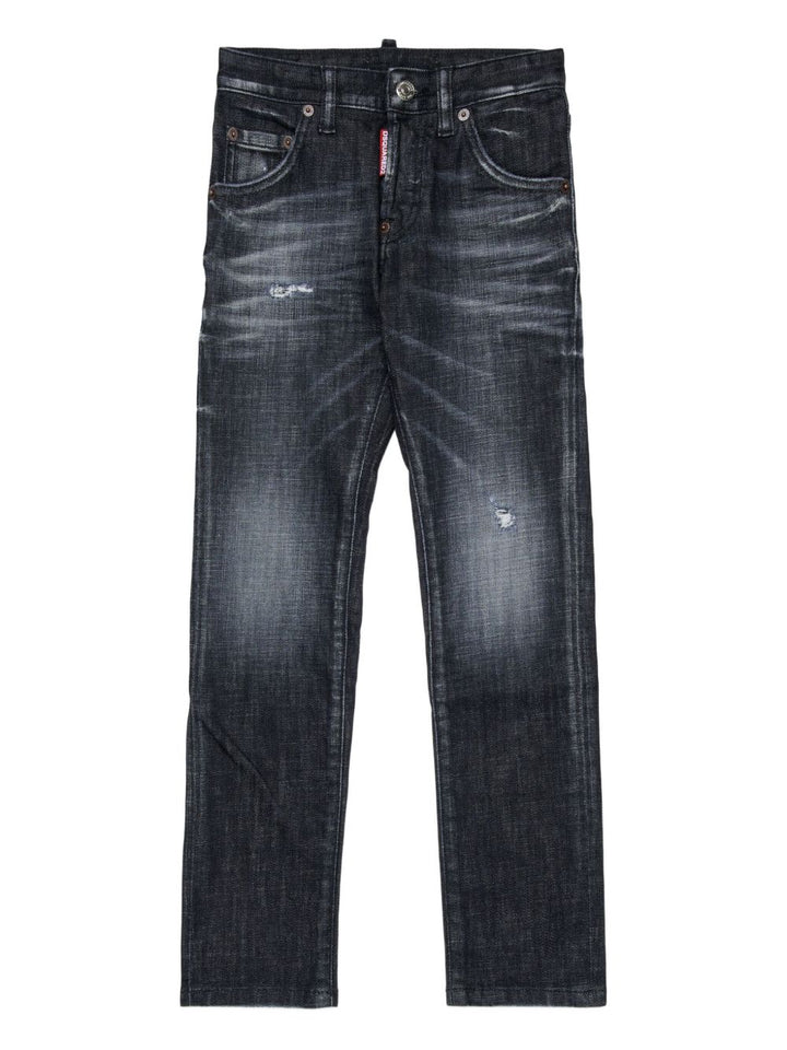 Jeans neri per bambino DQ0236D0AEQ DQ02 Dsquared2 Kids 