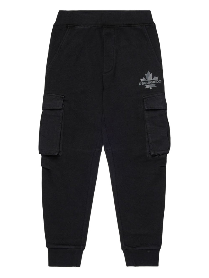 Pantalone nero per bambino DQ2721D0AC6 DQ900 Dsquared2 Kids 