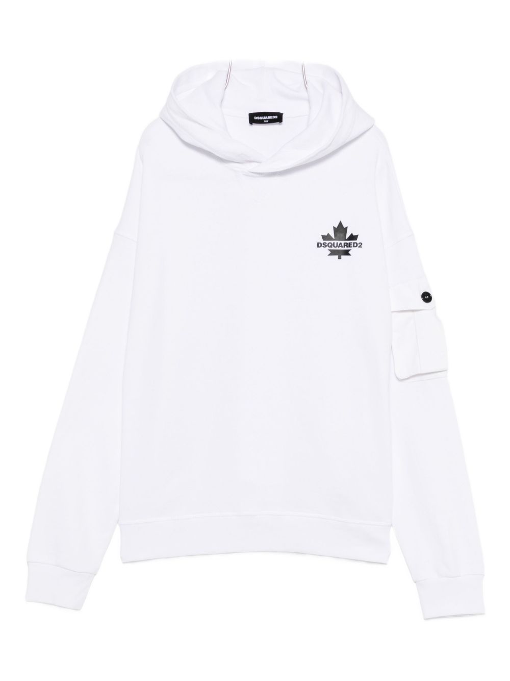 Felpa bianca per bambino DQ2735D0AC6 DQ100 Dsquared2 Kids 