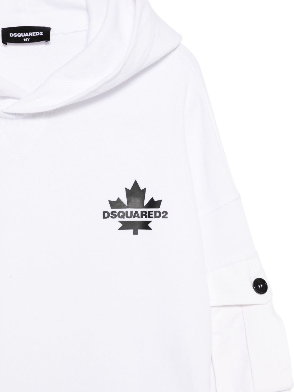 Felpa bianca per bambino DQ2735D0AC6 DQ100 Dsquared2 Kids 