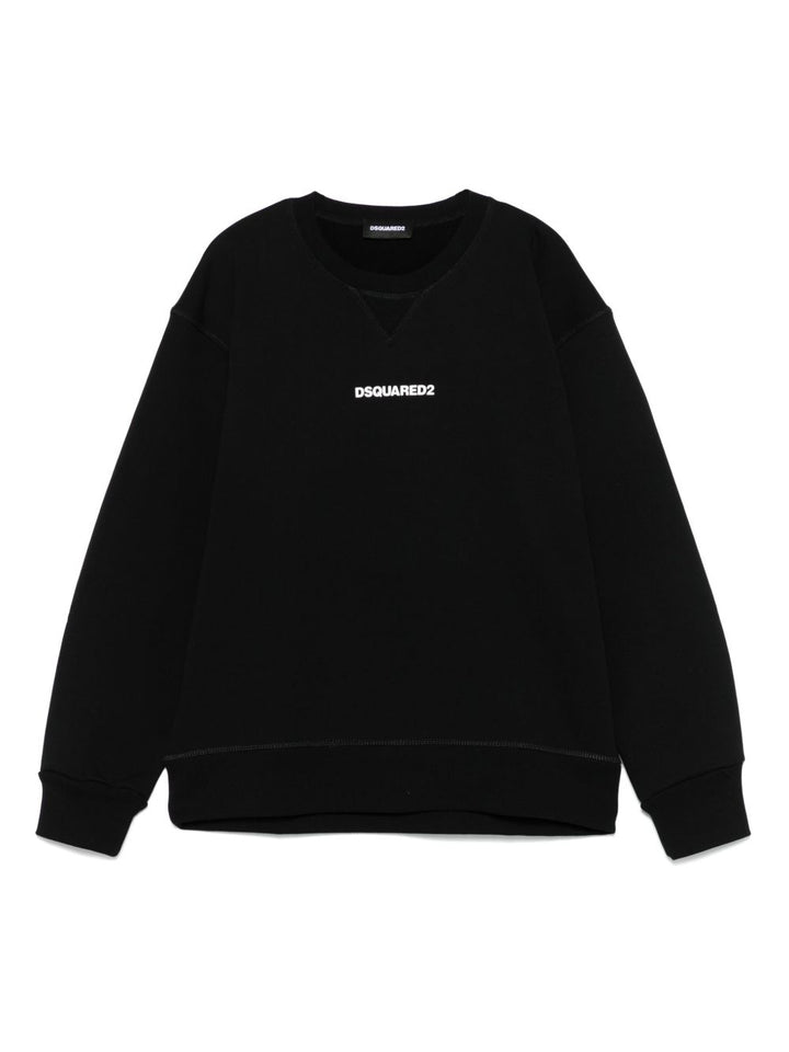 Felpa nera per bambino DQ2739D0094 DQ900 Dsquared2 Kids 