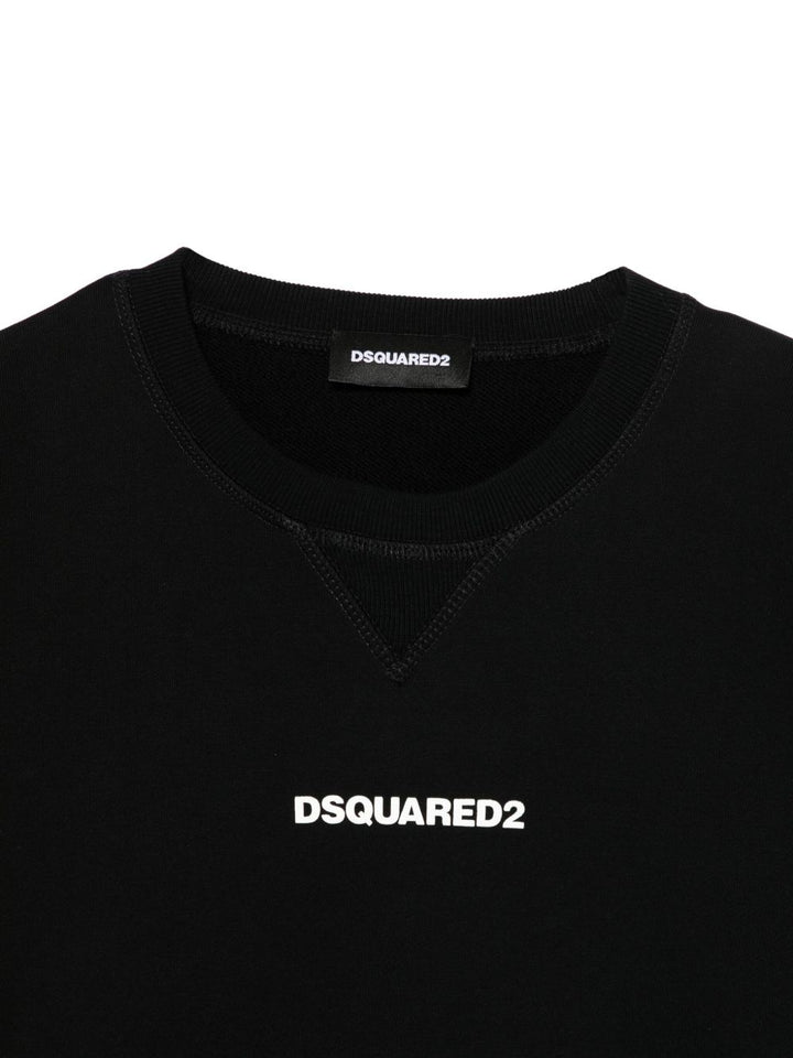 Felpa nera per bambino DQ2739D0094 DQ900 Dsquared2 Kids 