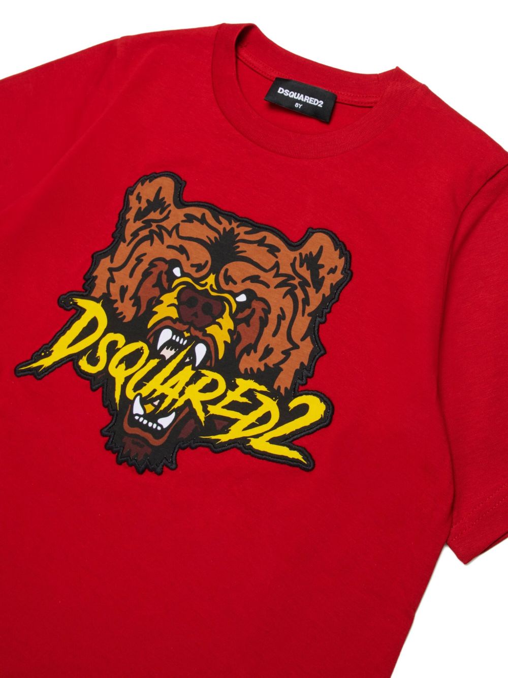 T-shirt rosso per bambino DQ2983D004G DQ423 Dsquared2 Kids 