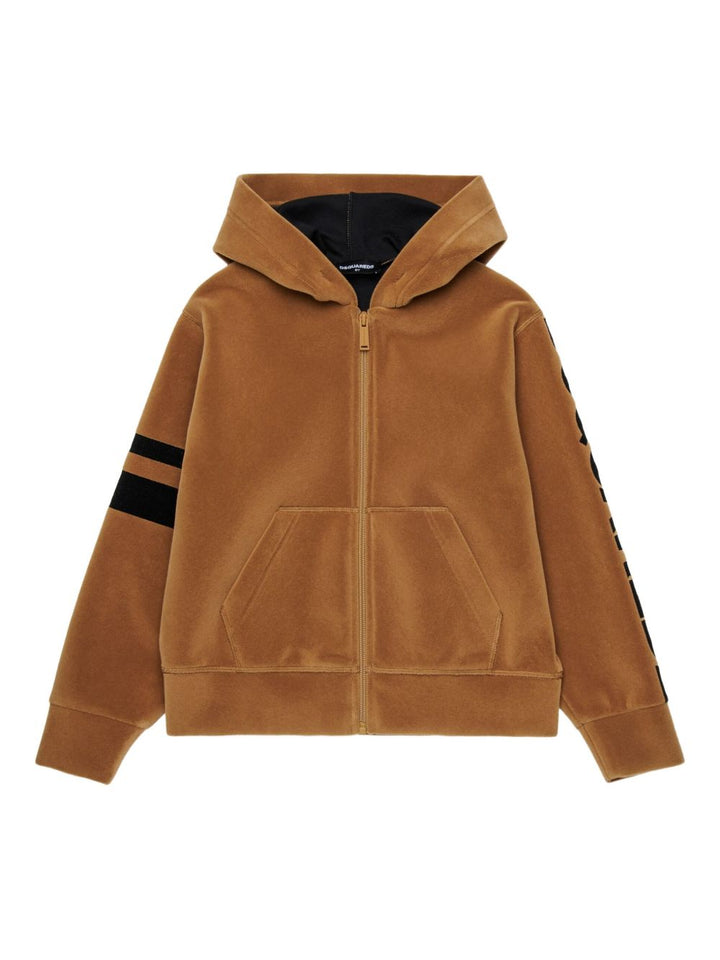 Felpa marrone per bambino DQ3001D0AF8 DQ721 Dsquared2 Kids 