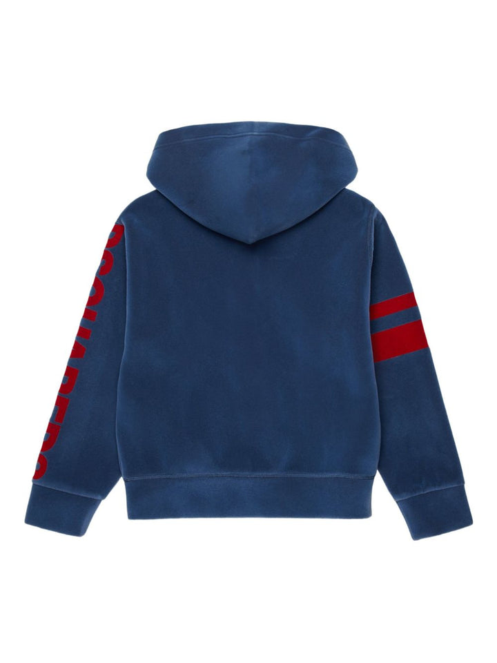 Felpa blu per bambino DQ3001D0AF8 DQ882 Dsquared2 Kids 