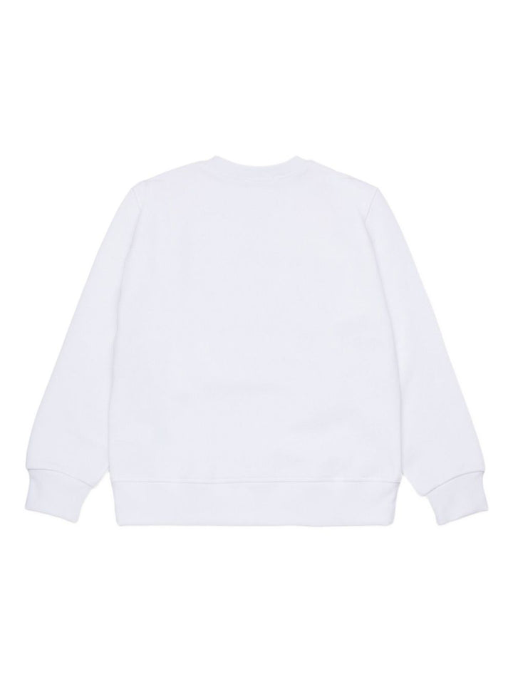Felpa bianca per bambino DQ3005D00ZF DQ100 Dsquared2 Kids 